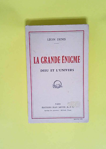 Grande enigme dieu - enigme, l