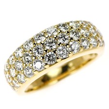Bague diamant Mikimoto K18YG
