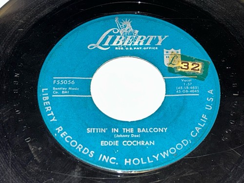 Eddie cochran record sittin - 45,