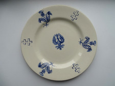 Assiette plate faience KG