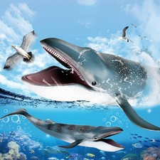 Bleu Baleine Figurines Mer