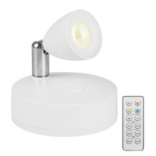 Projecteur LED Sans Fil Spot Magnétique/Adhésif avec Télécommande 3 Couleurs ...