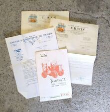 * catalogue et factures tracteur HUTIN forestier