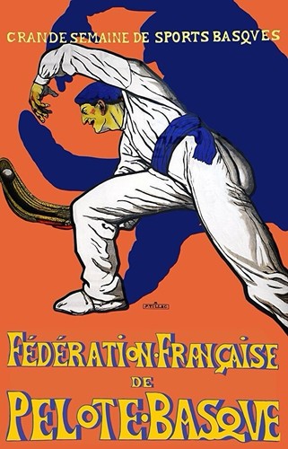 Affiche poster pelote - affiche, basque