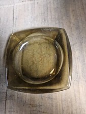 Cendrier Ancien en Verre Fumé Vintage Année 70 Cigarette Cigare