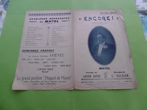 Ancienne partition musicale - ancienne,