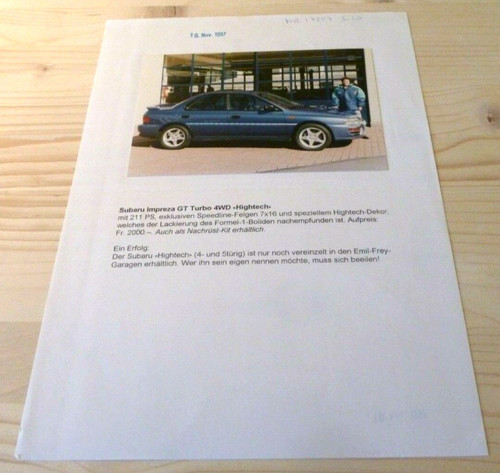Brochure auto 1997 subaru - 1997,