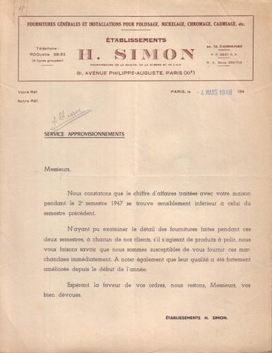 Paris lettre simon - paris,
