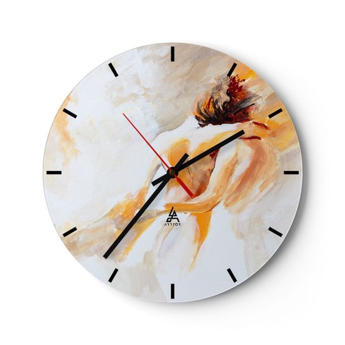 Horloge murale verre - horloge, en