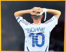ZINEDINE ZIDANE, FRANCE ITALIA WORLD CUP 2006, RARE FOOTBALL FRENCH ROOKIE CARD