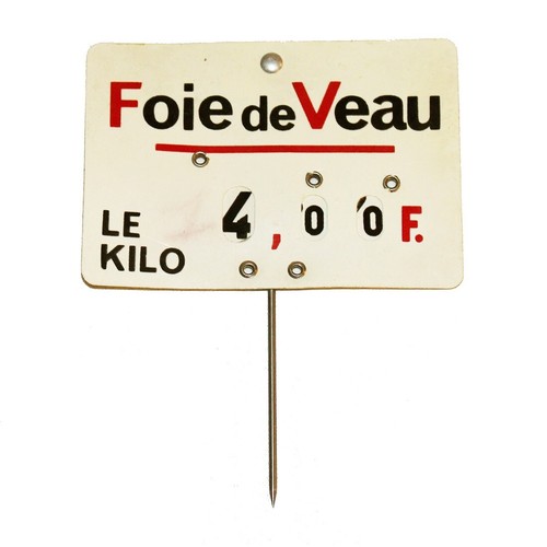étiquette boucherie - de, /
