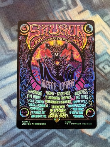 Foil borderless poster - poster, sauron