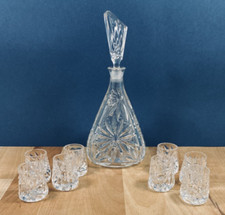 Service À Liqueur Digestif Ancien En Cristal de Bavière