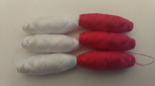 lot de fil (6) en cocon longueur 3.5cm couleur rouge et blanc