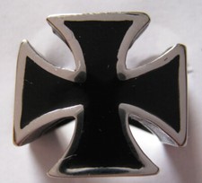 BAGUE INOX  CROIX MALTE  IRON