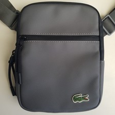 Sacoche Zippée Grise Lacoste