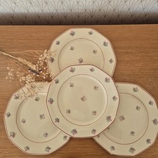 Lot of 4 vintage and authentic french soup plates "hamage & moulin des loups"