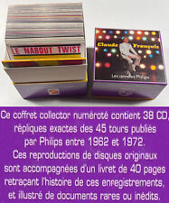 ★ Claude François ★ RARE BOX CD LES ANNÉES PHILIPS RÉPLIQUE 45 TOURS ★ RARE