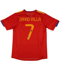 [SIGNED SHIRT] David Villa - Espagne - Certificat Beckett
