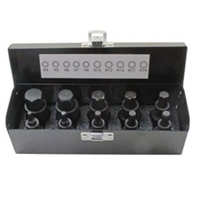 US Pro Tools Lot de 10 douilles hexagonales à choc 1/2" Clé Allen 4 mm à 19 mm