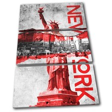 New York Torn Poster City TREBLE TOILE murale ART Photo Print