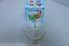 Frosted Glass Butterfly Metal