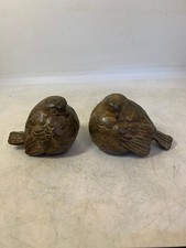 PAIRE OISEAUX EN BRONZE ART