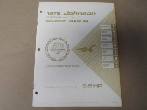 1972 johnson hors bord service - johnson, hors-bord