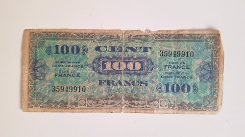 Billet 100 francs 1944 - billet,