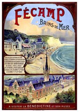 Affiche chemin de fer État - Fécamp