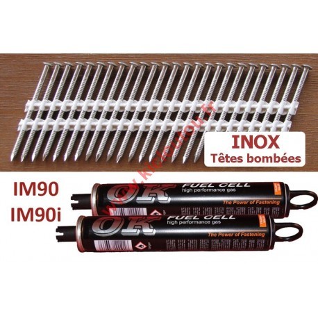 Pack 2200 clous 1x50 - clous, 3.1x50
