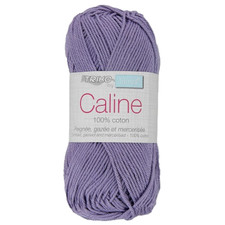 Fil à tricoter Caline Violet  100% coton peigné gazé mercerisé Amigurumi