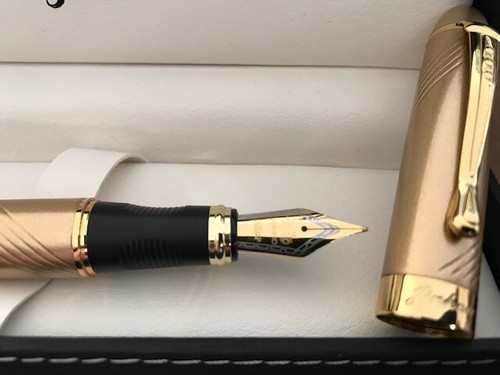 Stylo plume tout doré très - plume,