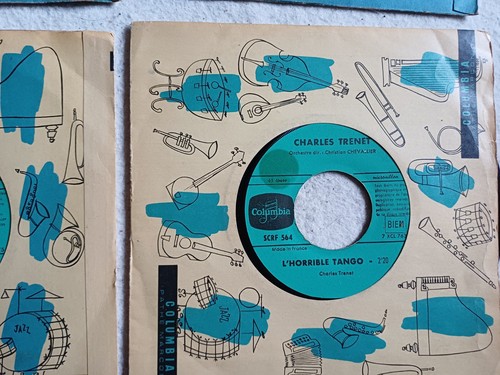 Lot vinyles 45t charles - de,