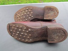 BRODEQUINS ALLEMAND 39-45  WH -SS -LW -KM  ORIGINAL  WW2 RBNR VISIBLE  LANDSER