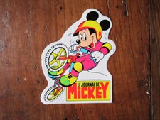 Autocollant sticker LE JOURNAL DE MICKEY EN VTT