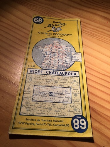 Ancienne carte routière - carte,