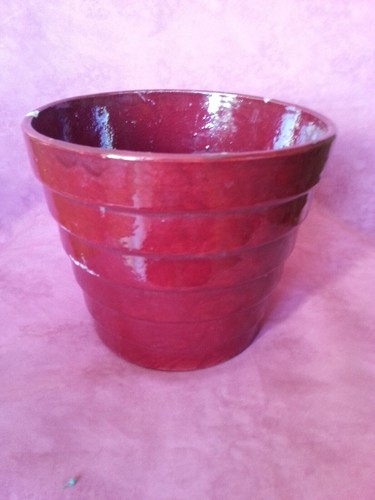 Ancien cache pot terre - cache,