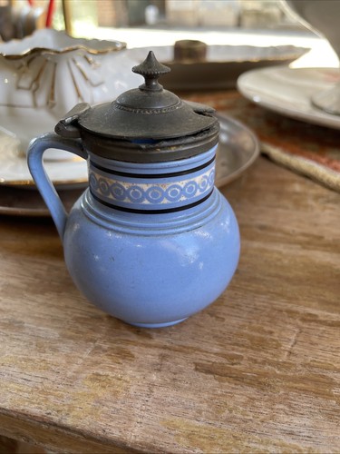 Ancien petit moutardier pot - ancien, À