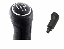 pour VW POLO IV 9N (01-09) POMMEAU LEVIER DE VITESSE 5 VITESSES CHROME NOIR