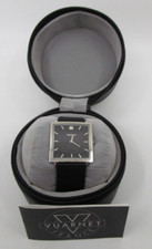 TA1577 VUARNET MONTRE ANALOGIQUE QUARTZ NOIRE CARRE COFFRET ROND CUIR V37/1