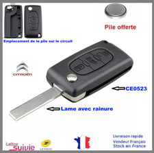 Boitier coque clé citroën - boitier,