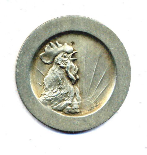 Médaille bronze argentée - , –