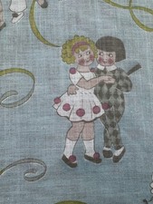 Tissu Ancien Motif Enfantin