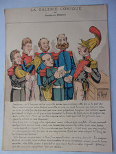 La Galerie Comique de Gustave Frison  : " Les Gradés "   fin XIXe