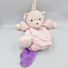 Doudou range pyjama ours blanc rose NOUNOURS - 35361