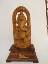Ganesh Hindou bois sculpté