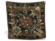 FOULARD HERMES KACHINAS INDIENS CARRE 90 EN CACHEMIRE & SOIE CASHMERE SCARF 895€