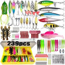 Kit De Leurres De Pêche 83/133/193/239/409 Pièces Pour Truite/Brochet/Perche