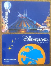 2 PASS DISNEYLAND PARIS HAUTE SAISON DISNEY MICKEY HERCULE